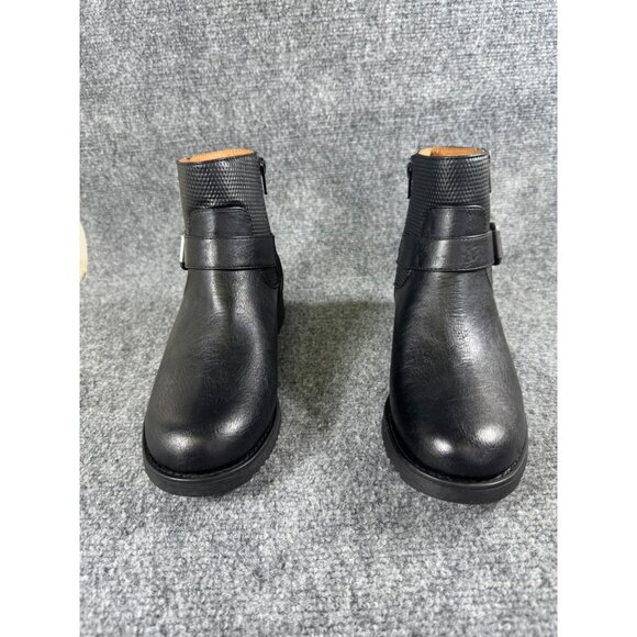 Eurosoft By Sofft Womens 8M Cymberlee Black Ankle Boots  Side Zipper & Buckle - Picture 10 of 16